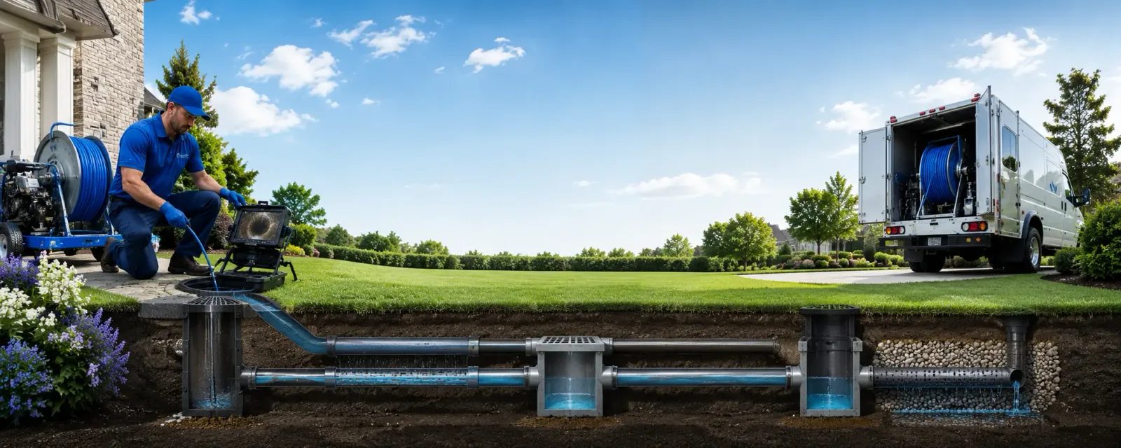 Outdoor drain cleaning information for Bringhurst, IN